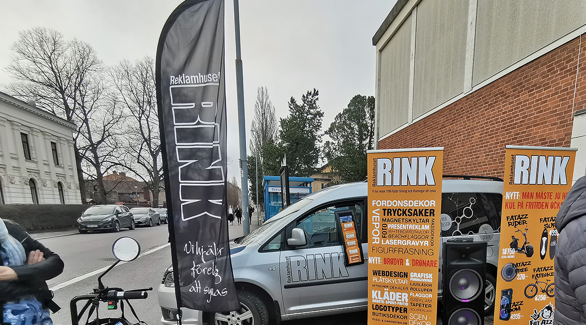 Beachflaggor - Reklamhiset RINK