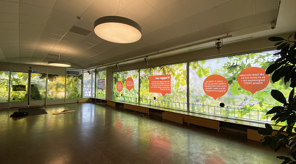 SKyltfönster Sparbanken Västra Mälardalen