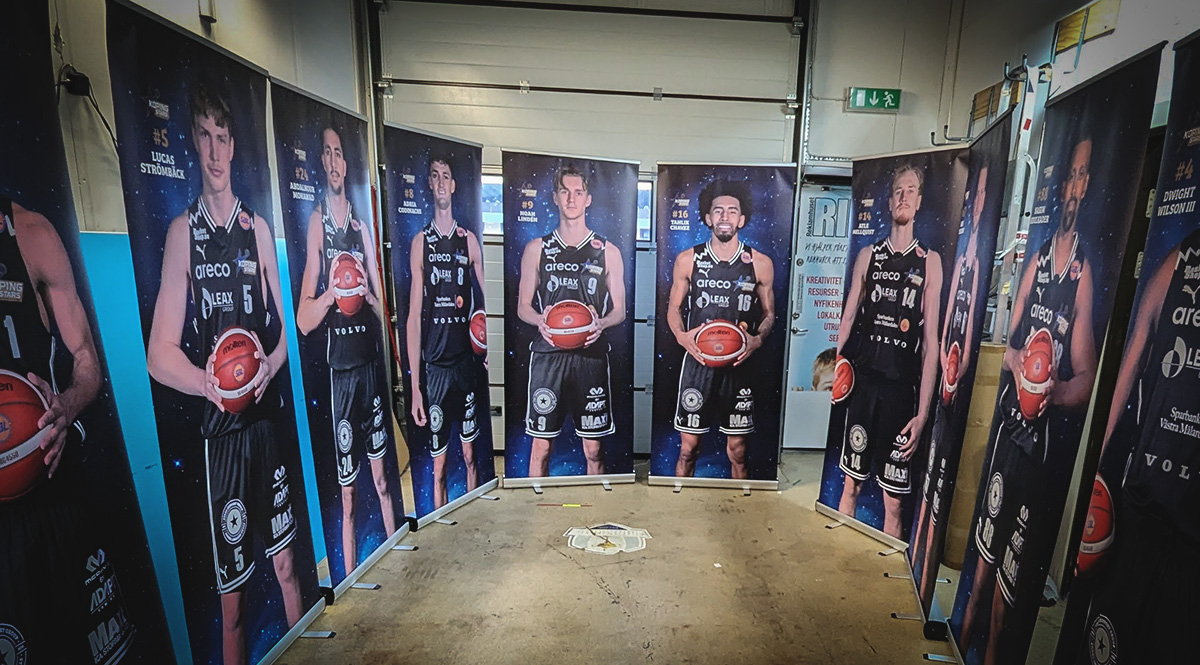 Skyltprodukter i form av rollups - Reklamhuset RINK